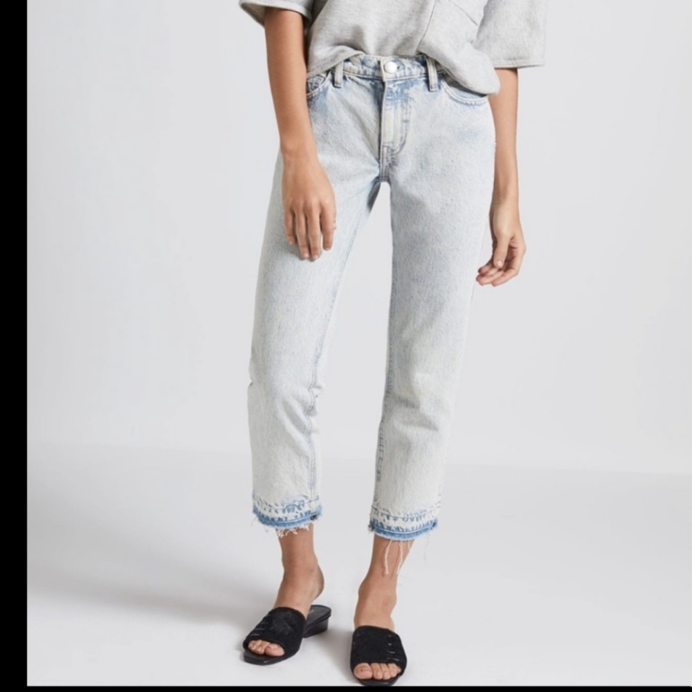 Current/Elliott Crop Straight Harding jeans